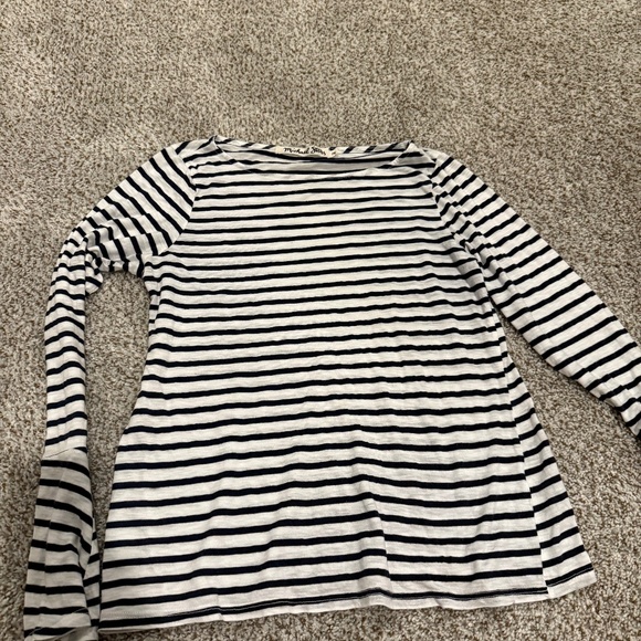 Michael Stars new no tag blue and white stripe top - Picture 1 of 5